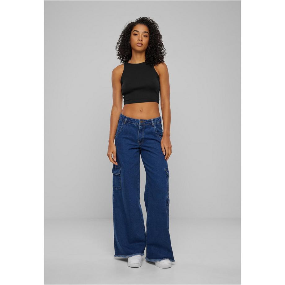 URBAN CLASSICS Débardeur côtelé court biologique  