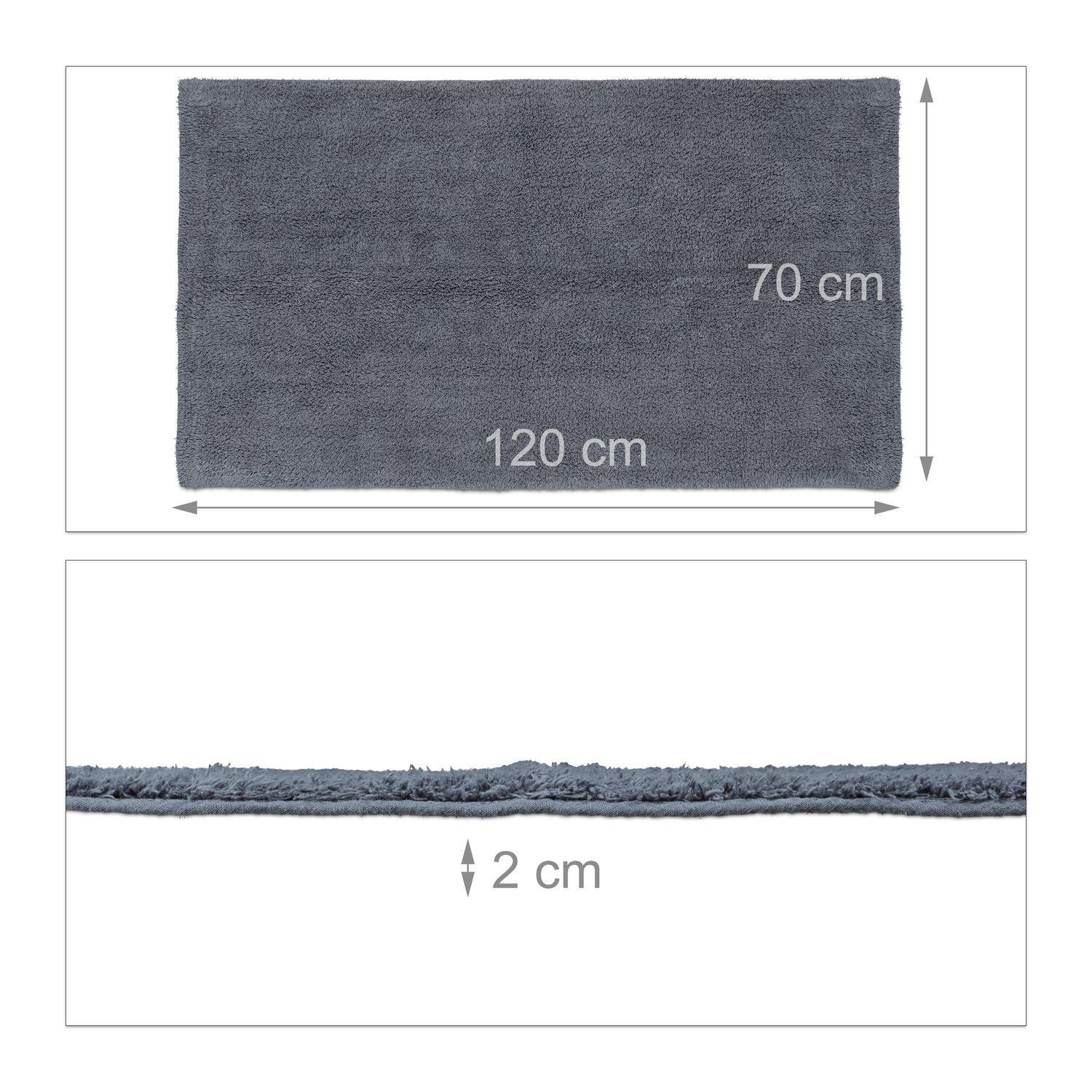 B2X Tapis de salle de bain différentes tailles gris  