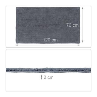 B2X Tapis de salle de bain différentes tailles gris  