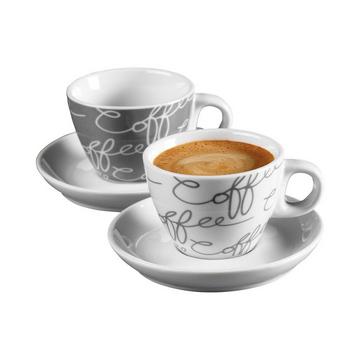 Cornello Espressoset 4-teilig-weiss