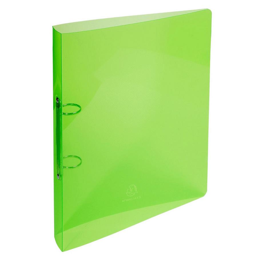 Exacompta Classeur 2 anneaux 30 mm polypropylène Crystal - A4 maxi - x 20  