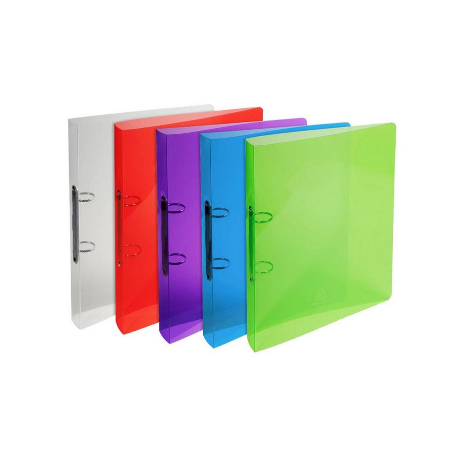 Classeur 2 anneaux 30 mm polypropylène Crystal - A4 maxi - x 20