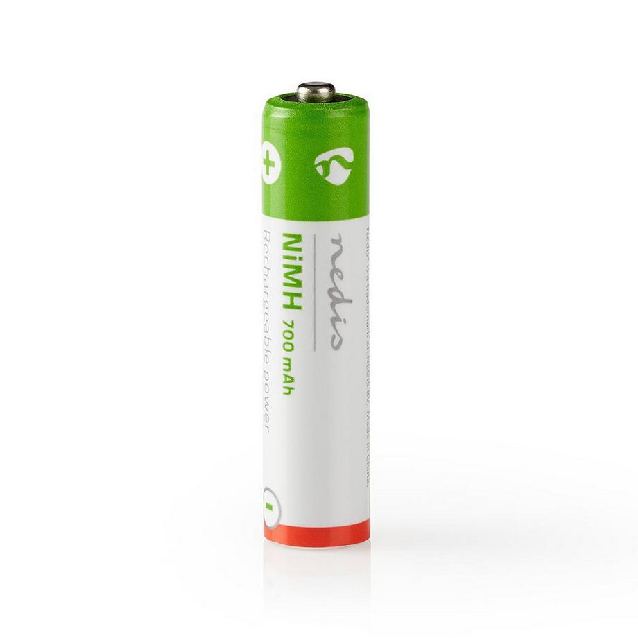 Nedis  Wiederaufladbare Ni-MH-Batterien AAA | 1,2 V DC | 700 mAh | Vorgeladen | 2-Blasts 