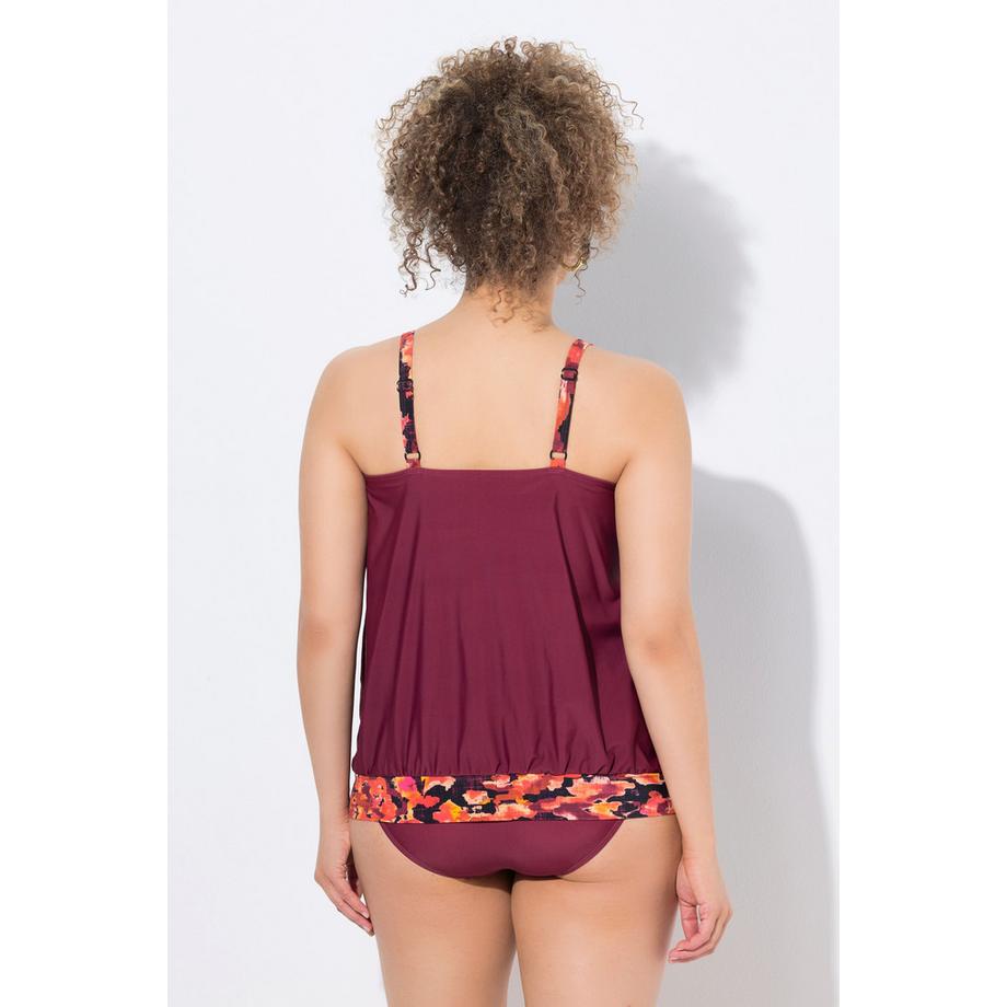 Ulla Popken Tankini Musterdetails Softcups Verstellbare Träger  