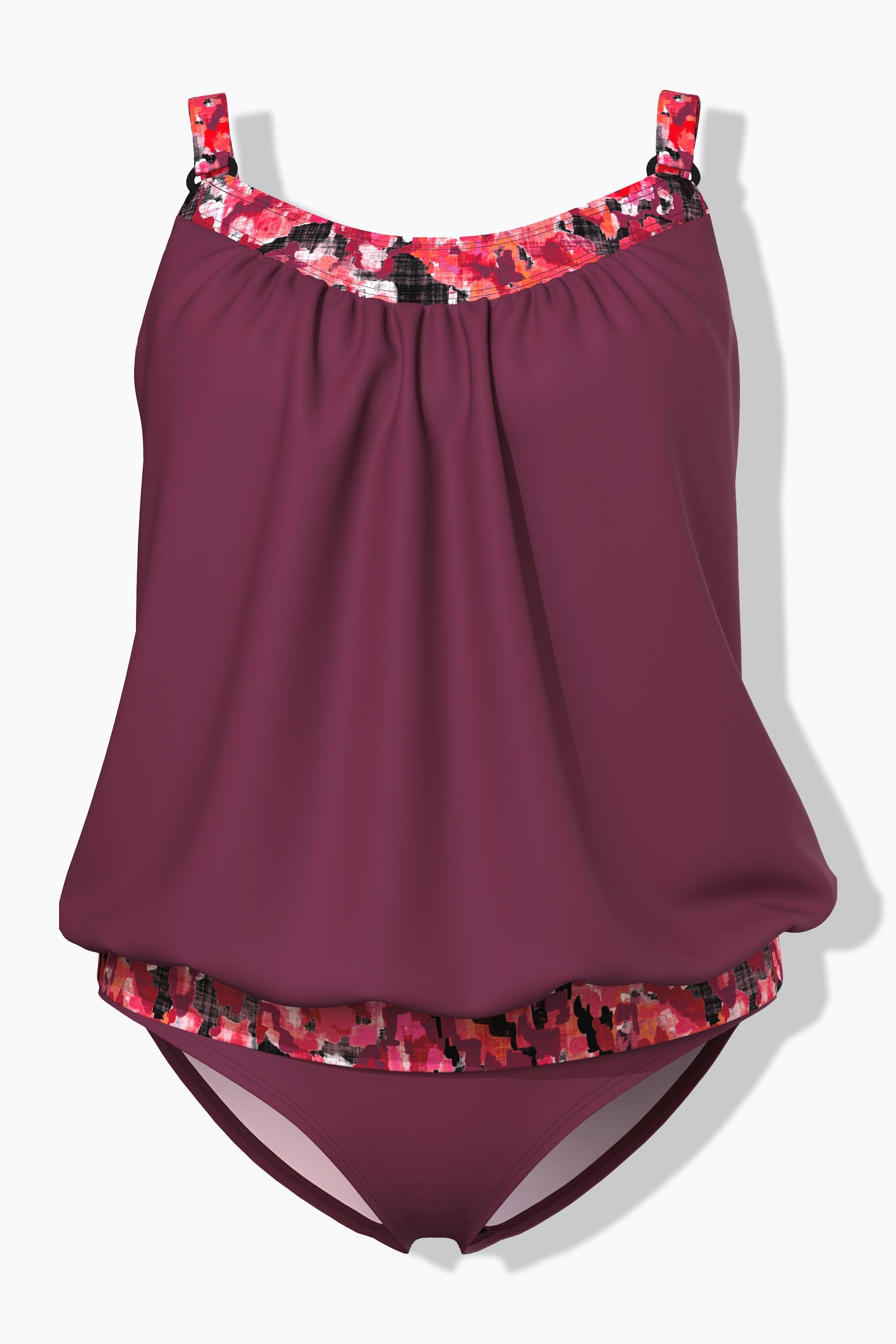 Ulla Popken Tankini Musterdetails Softcups Verstellbare Träger  