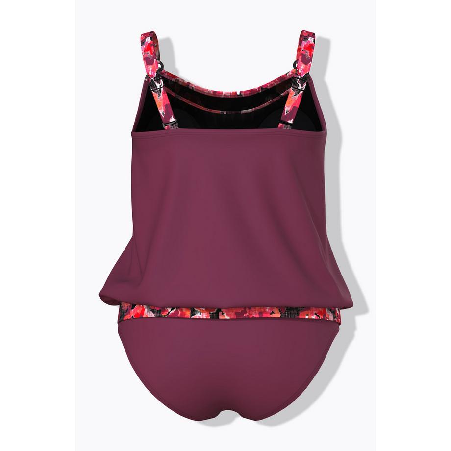 Ulla Popken Tankini Musterdetails Softcups Verstellbare Träger  