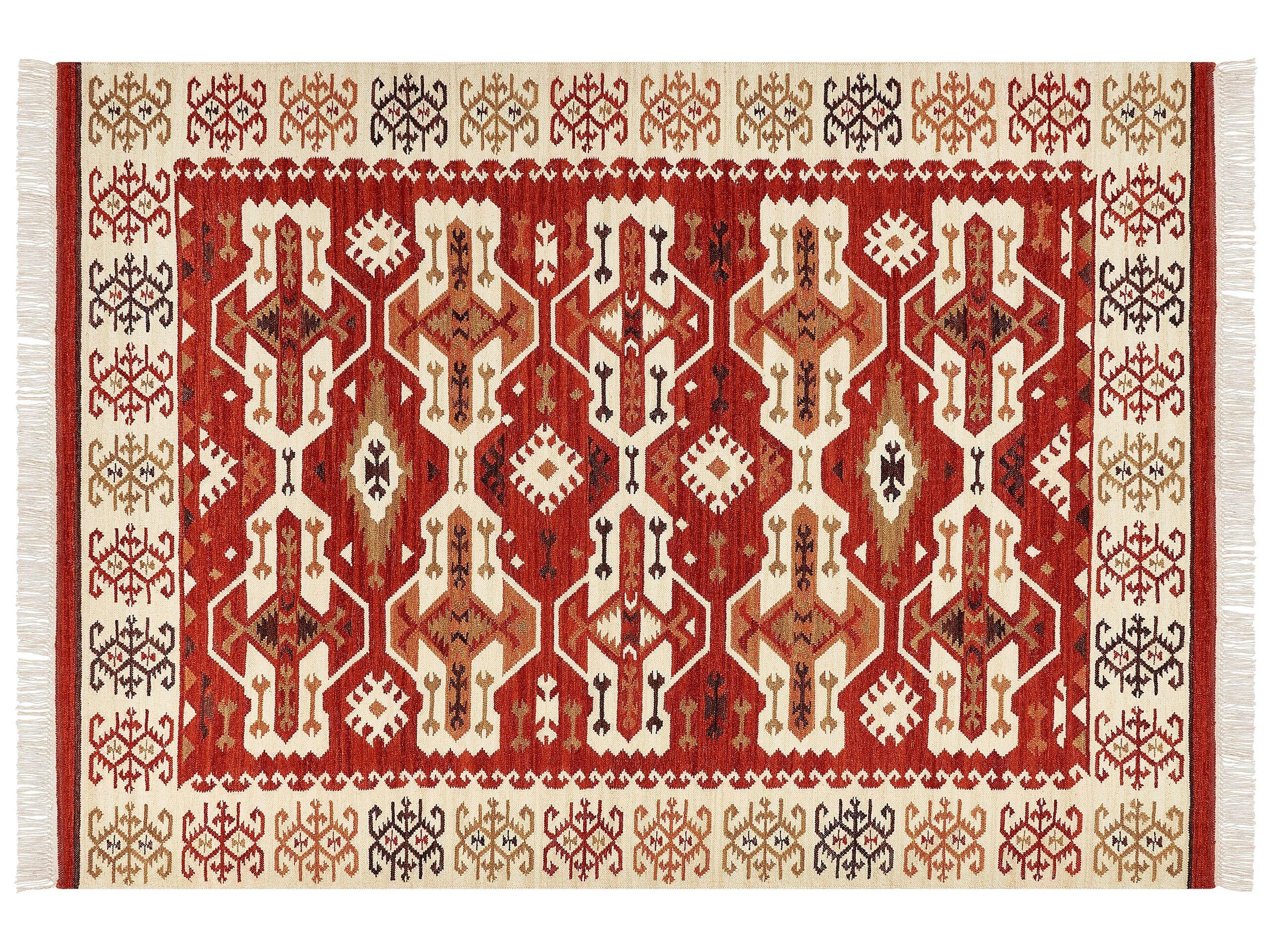 Beliani Tapis en Laine Boho VOSKEVAZ  