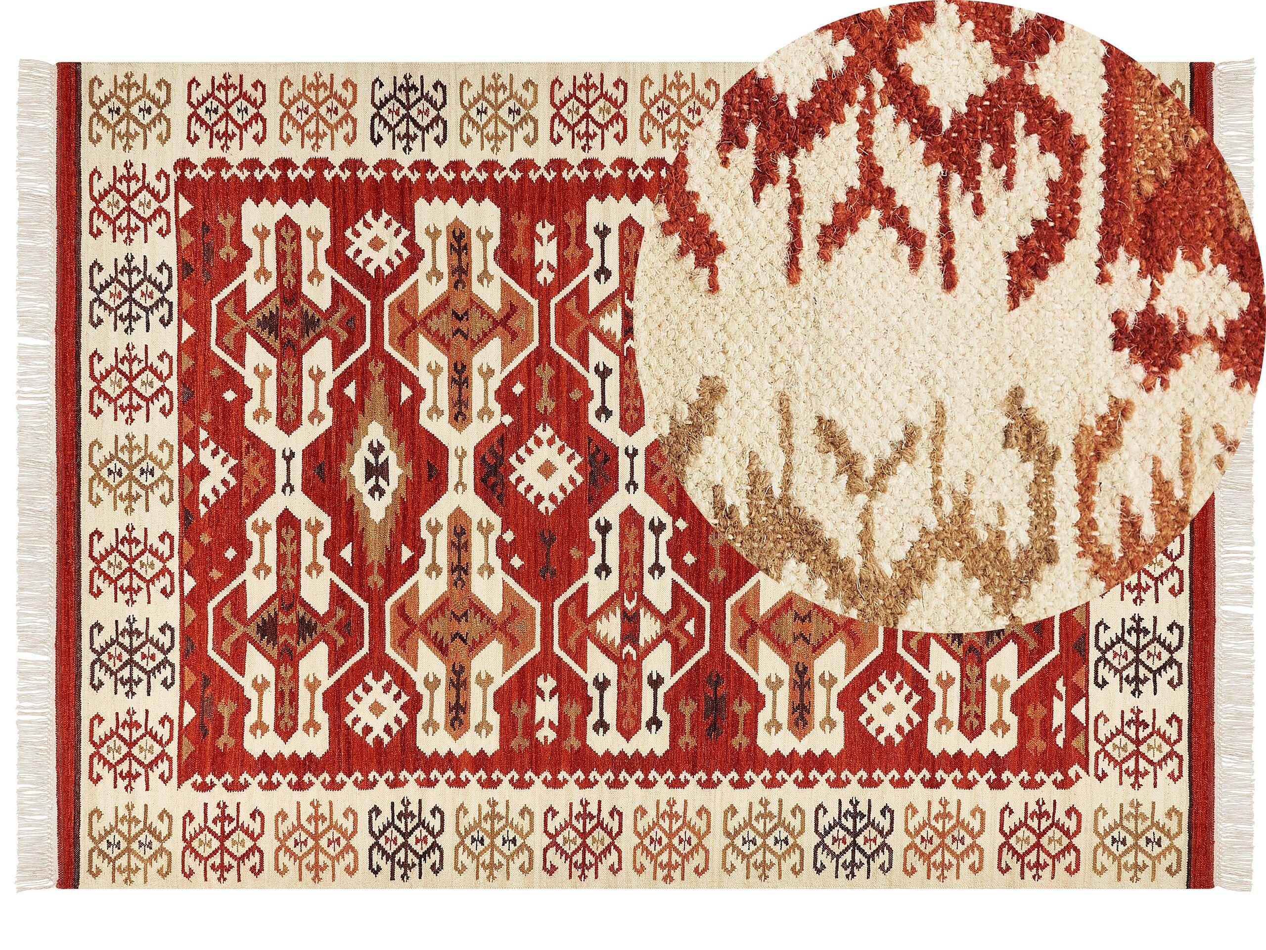 Beliani Tapis en Laine Boho VOSKEVAZ  