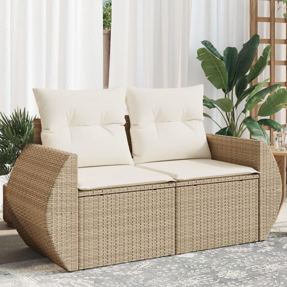 VidaXL divano da giardino Polirattan  