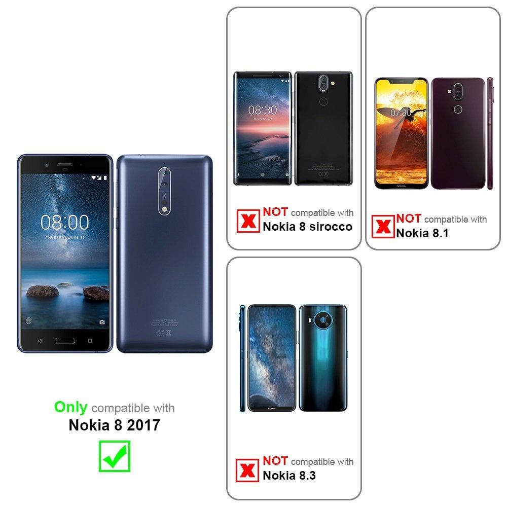 Cadorabo  Hülle für Nokia 8 2017 Standfunktion, Kartenfach 