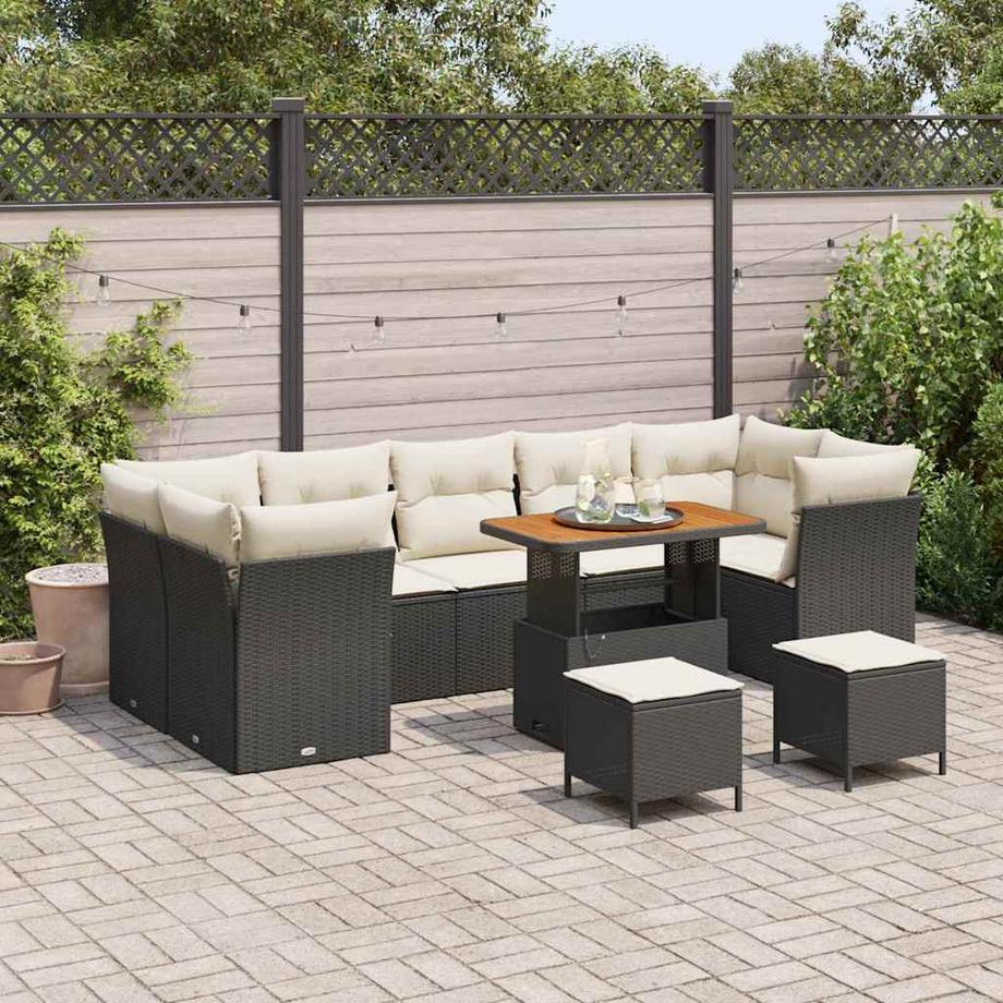 VidaXL Set Divano da Giardino Polyrattan  