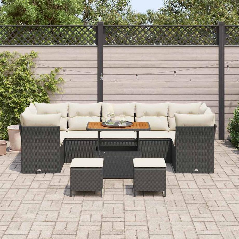 VidaXL Set Divano da Giardino Polyrattan  
