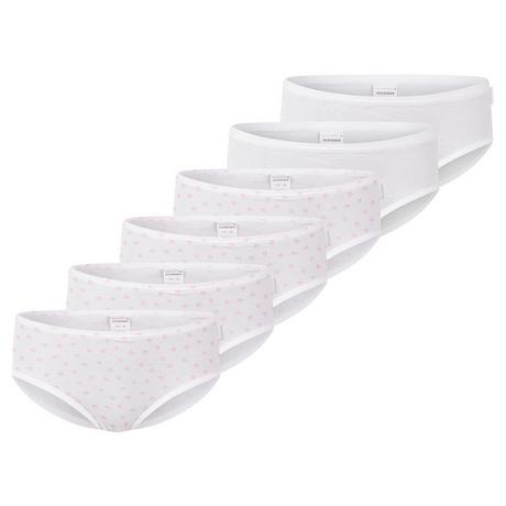 Schiesser  6er Pack Kids Girls Feinripp Organic Cotton - Slips / Unterhosen 