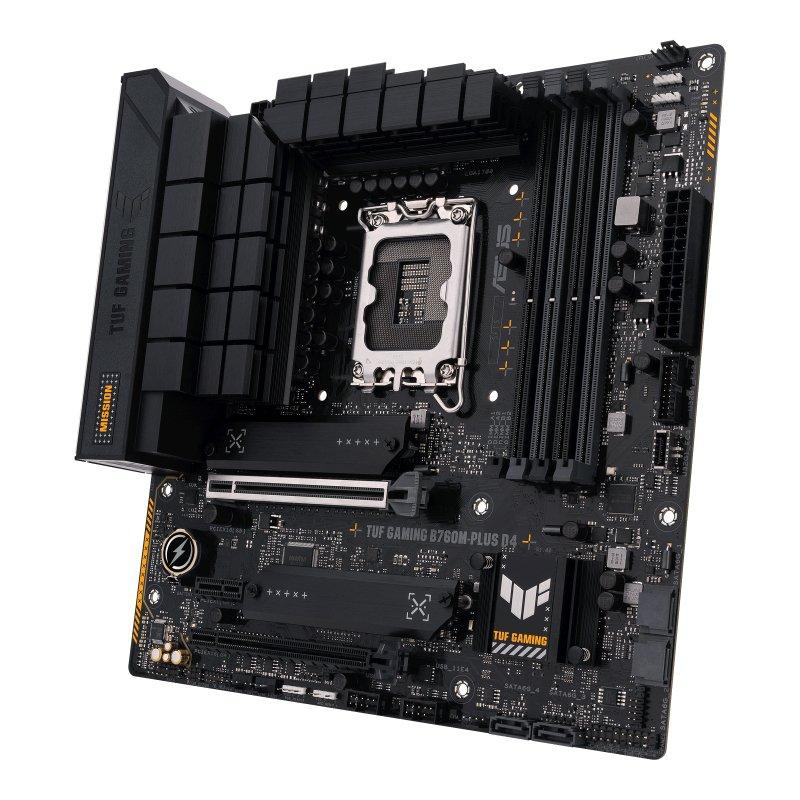 ASUS  TUF GAMING B760M-PLUS D4 Intel B760 LGA 1700 micro ATX 
