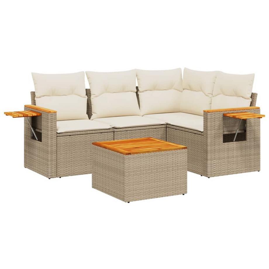 set divano da giardino Polirattan