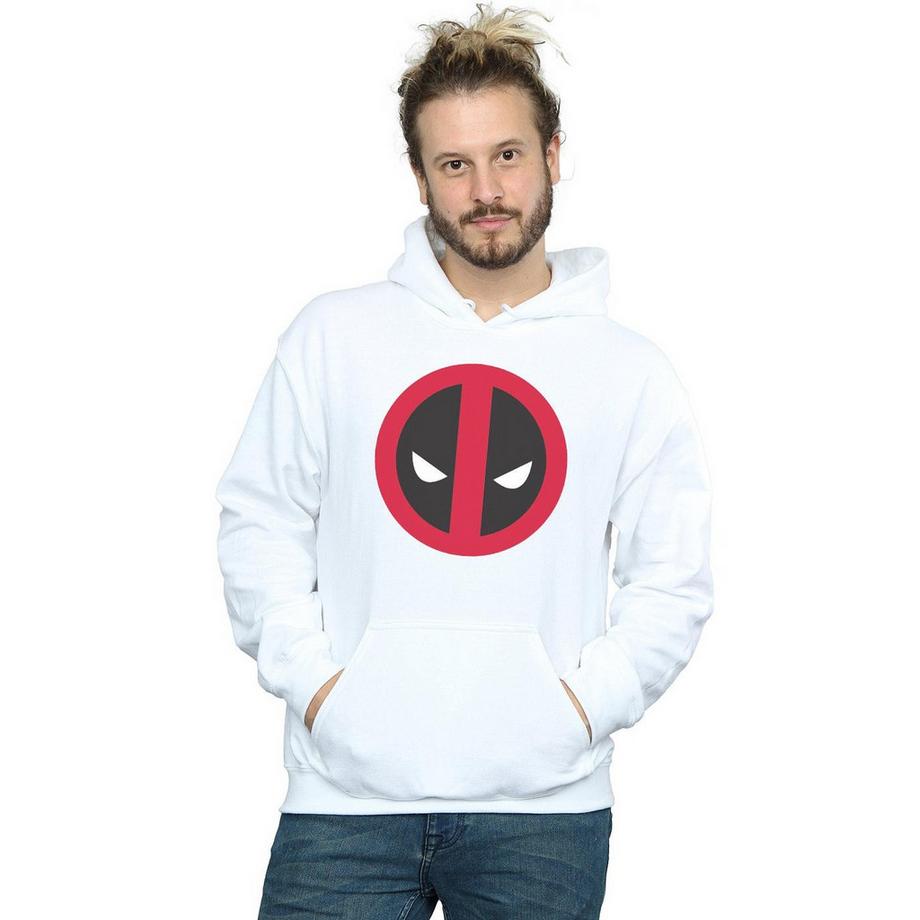 MARVEL Deadpool Logo Felpa con cappuccio  