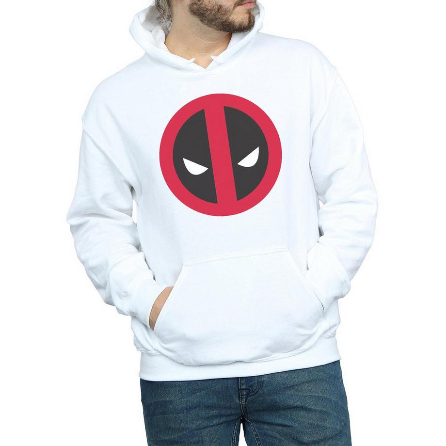 MARVEL Deadpool Logo Felpa con cappuccio  