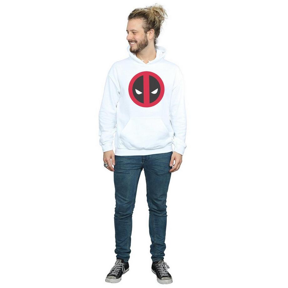 MARVEL Deadpool Logo Felpa con cappuccio  