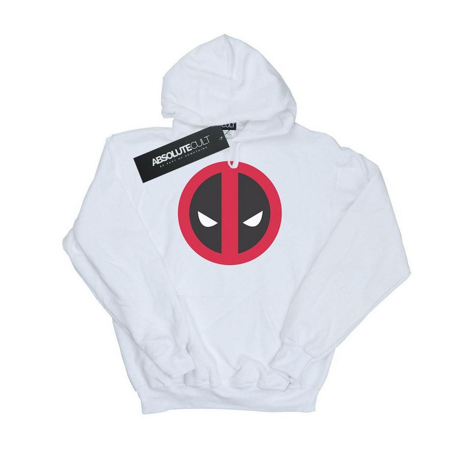MARVEL Deadpool Logo Felpa con cappuccio  