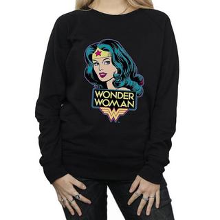 Wonder Woman Wonder Woman Testa Logo Stampa Felpa  