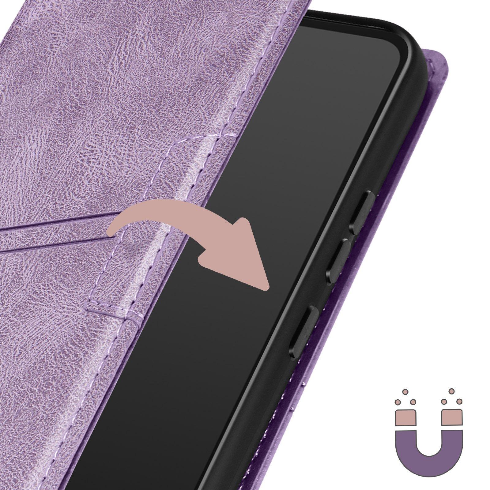 Avizar  Étui Samsung A34 5G Portefeuille Violet 