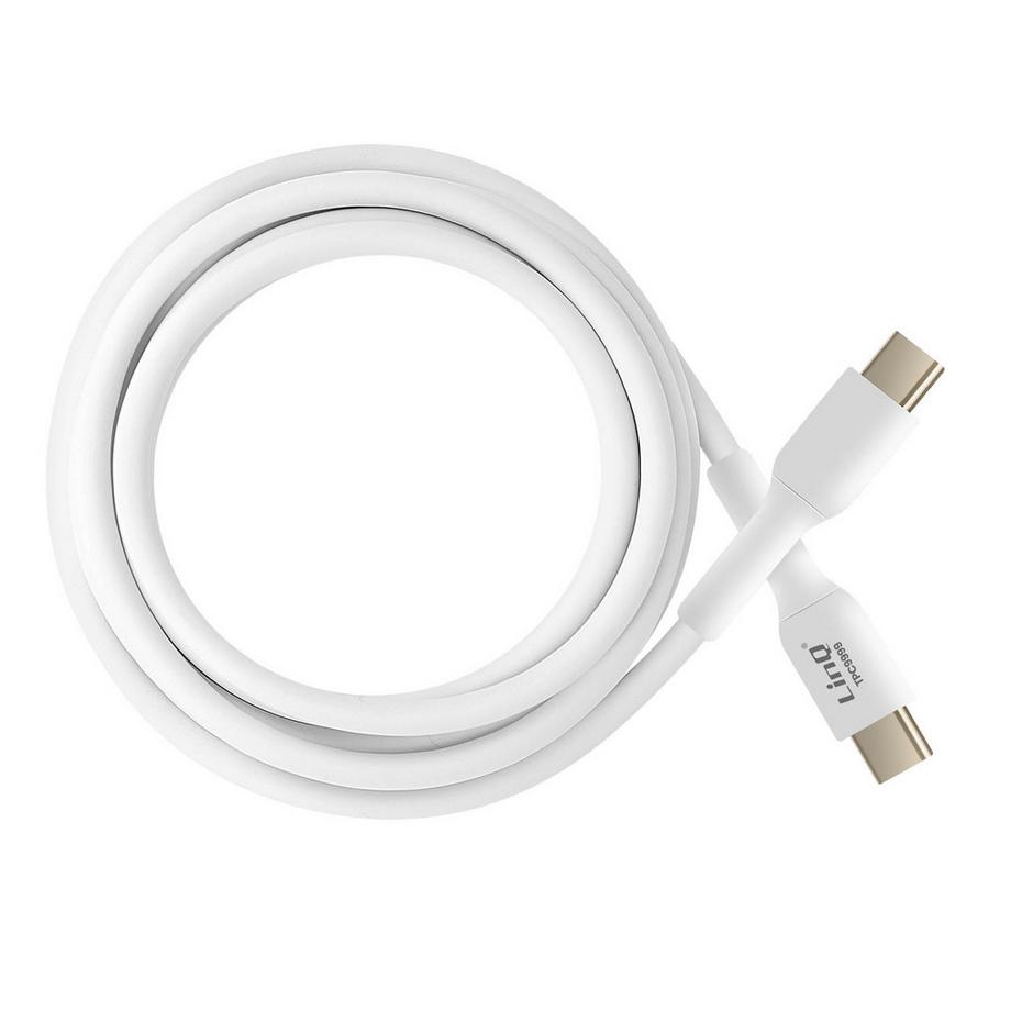 USB-C Kabel 100W LinQ Weiß 1.5m
