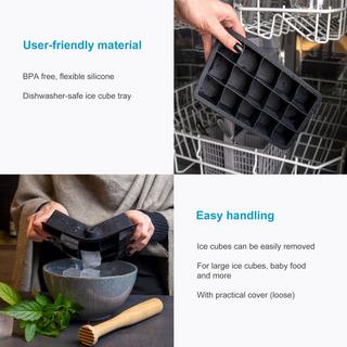 Intirilife Moules à glaçons en silicone  