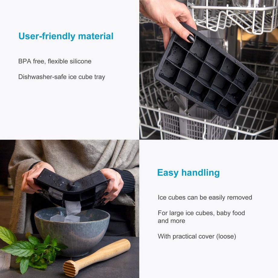 Intirilife Moules à glaçons en silicone  