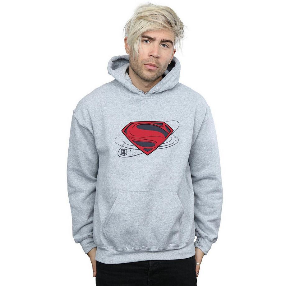 DC COMICS Justice League Superman Logo Felpa con Cappuccio  