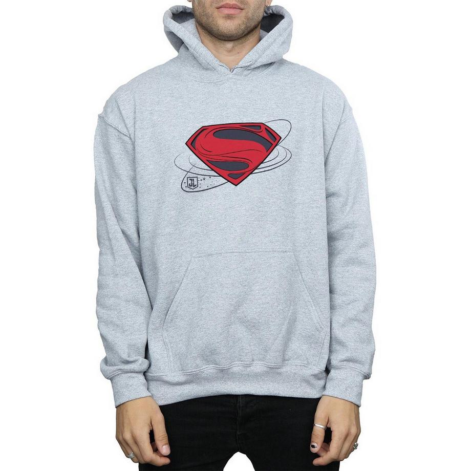 DC COMICS Justice League Superman Logo Felpa con Cappuccio  