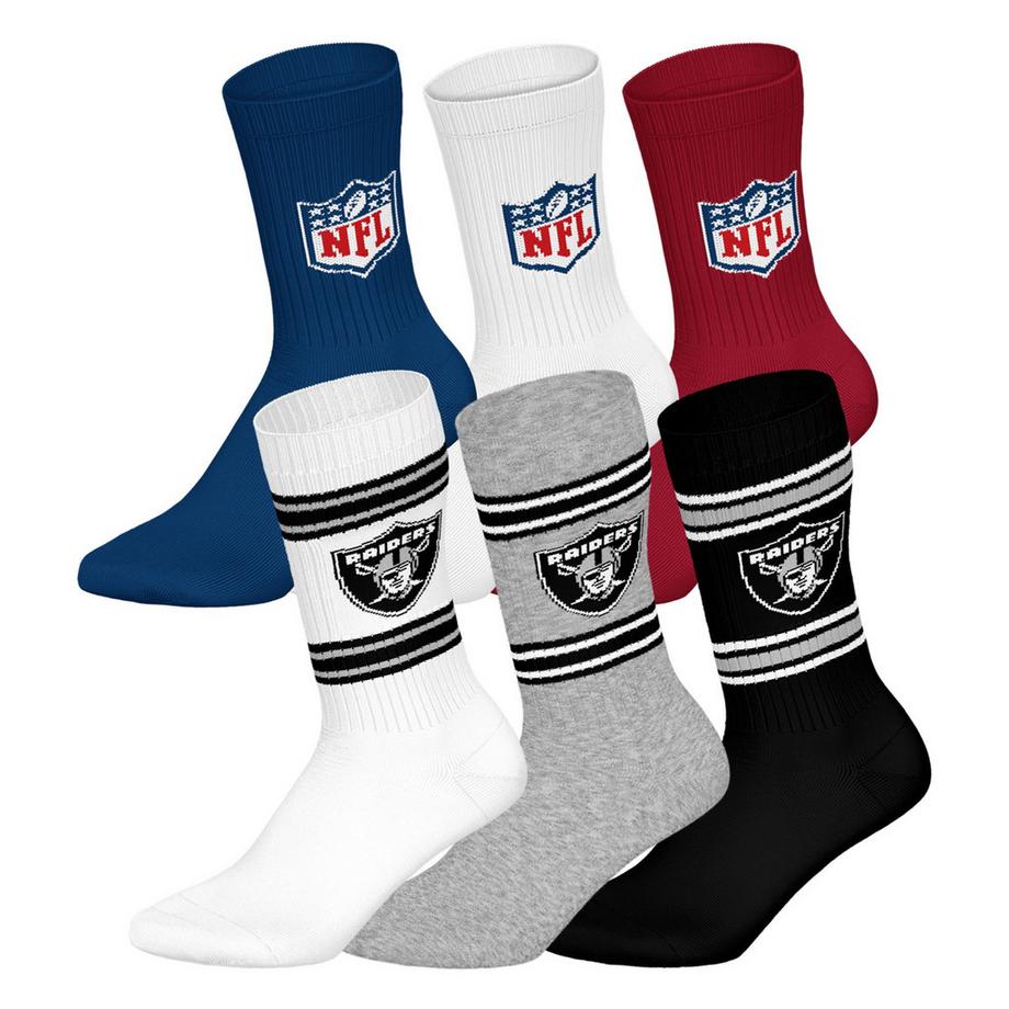 Chaussettes  Pack de 6 Stretch-NFL 6Pack Crew Socks