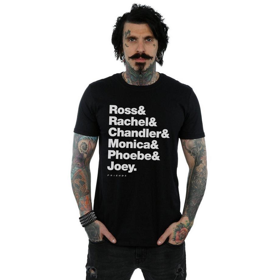 Friends Character List T-Shirt  