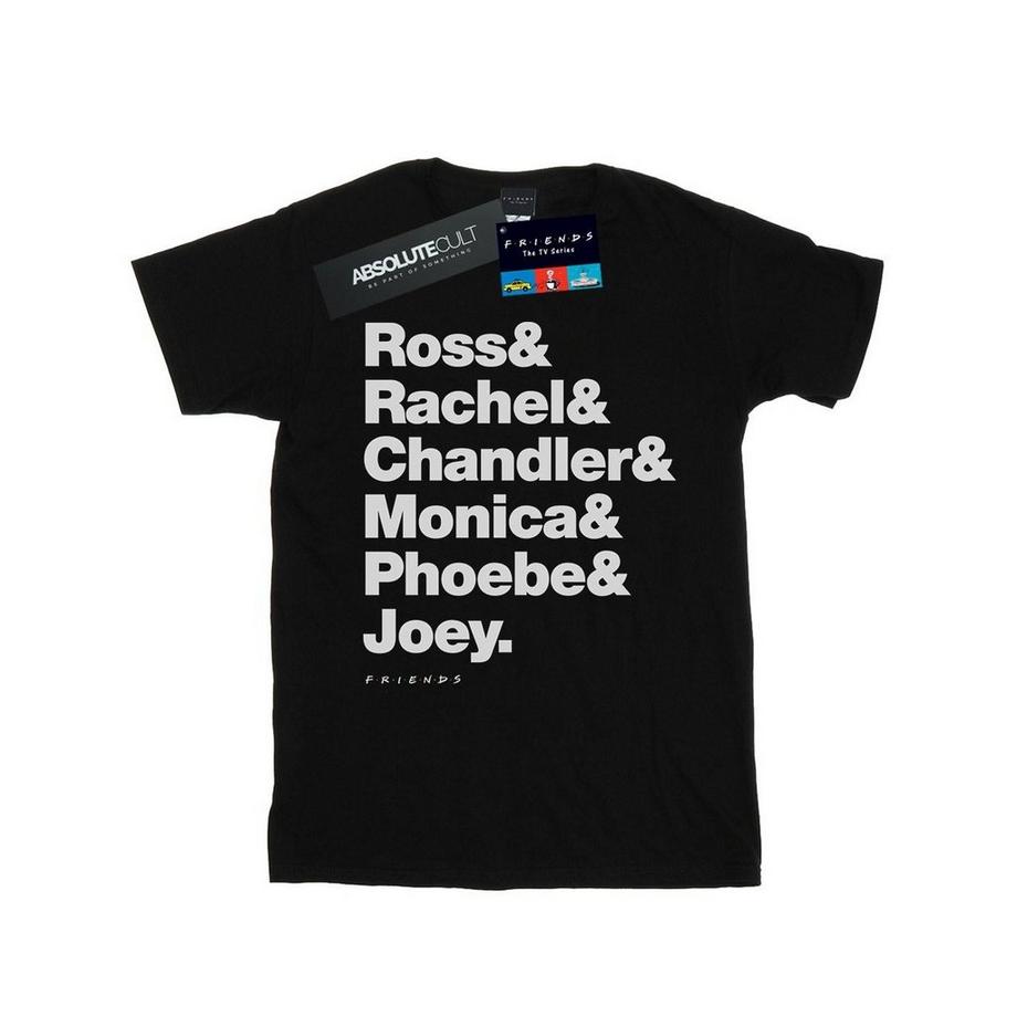 Friends Character List T-Shirt  