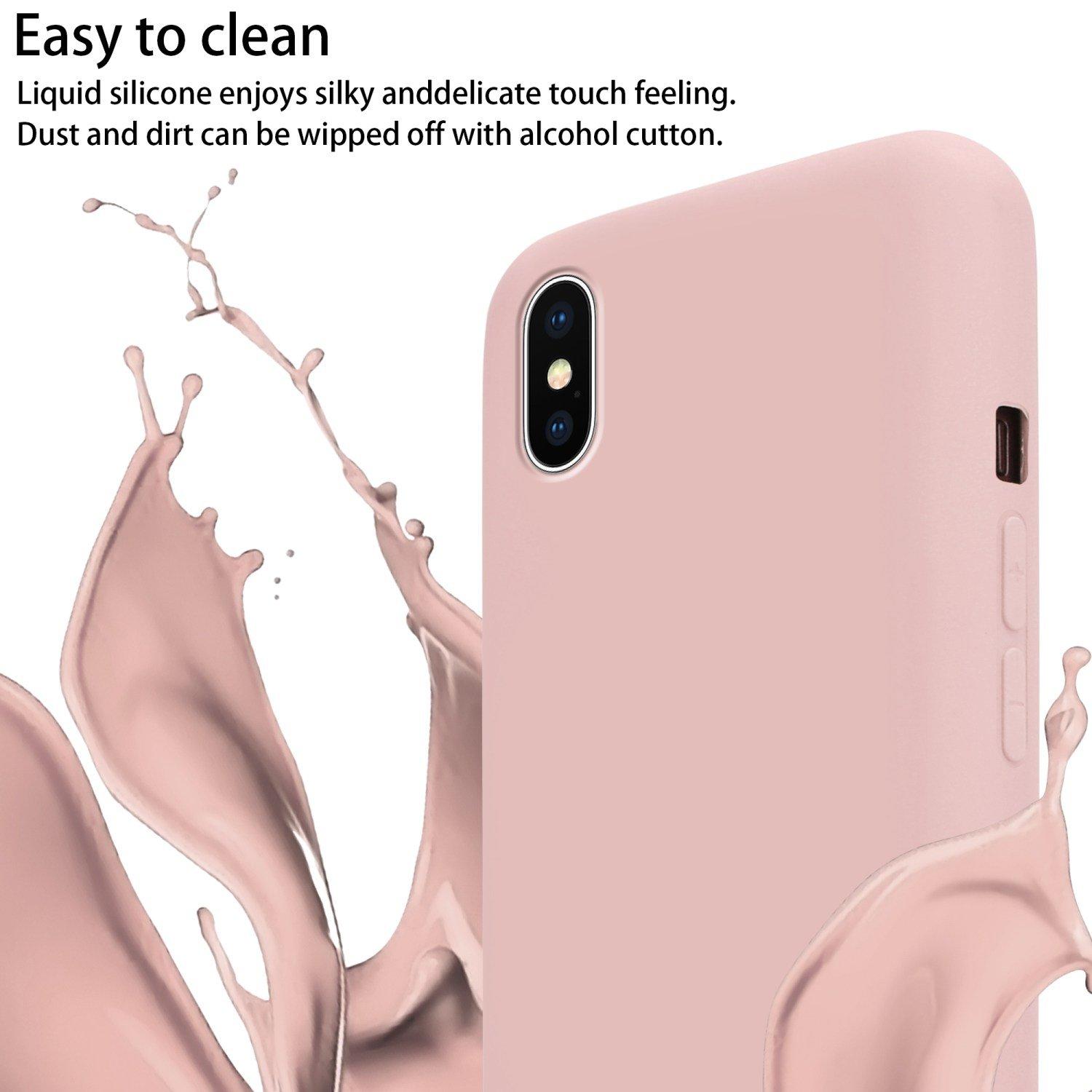 Cadorabo  Chaîne de téléphone portable compatible avec Apple iPhone X / XS - Coque de protection en silicone avec cordelette réglable 