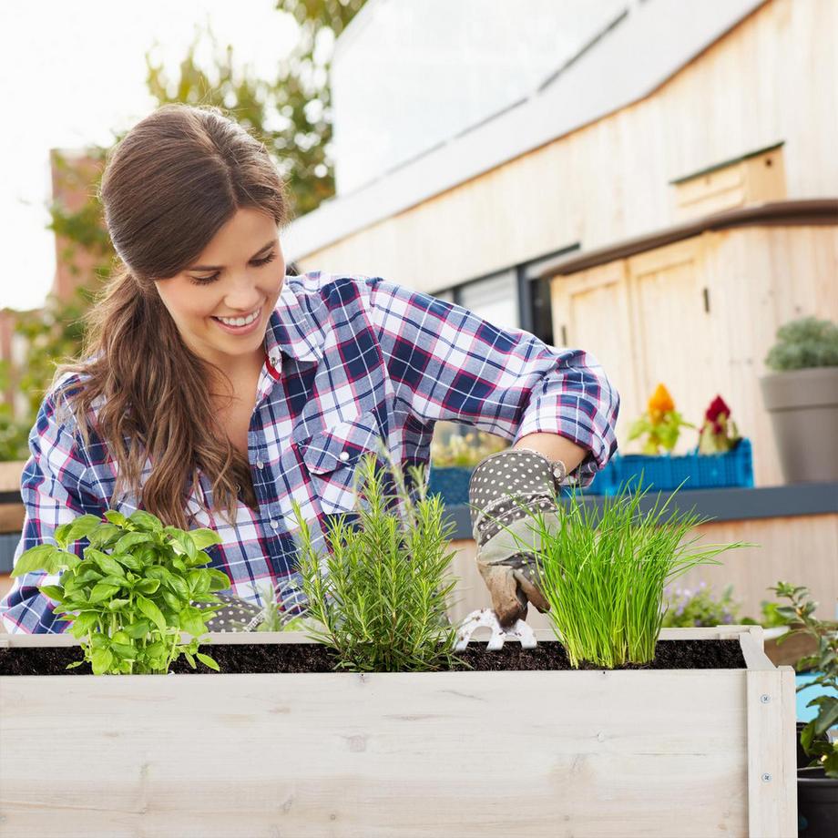 B2X Blumenkasten auf Beinen ausem Holz  