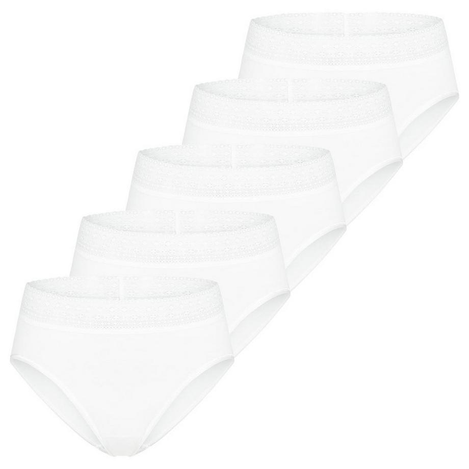 Modal Lace lot de 5  - culottes taille haute