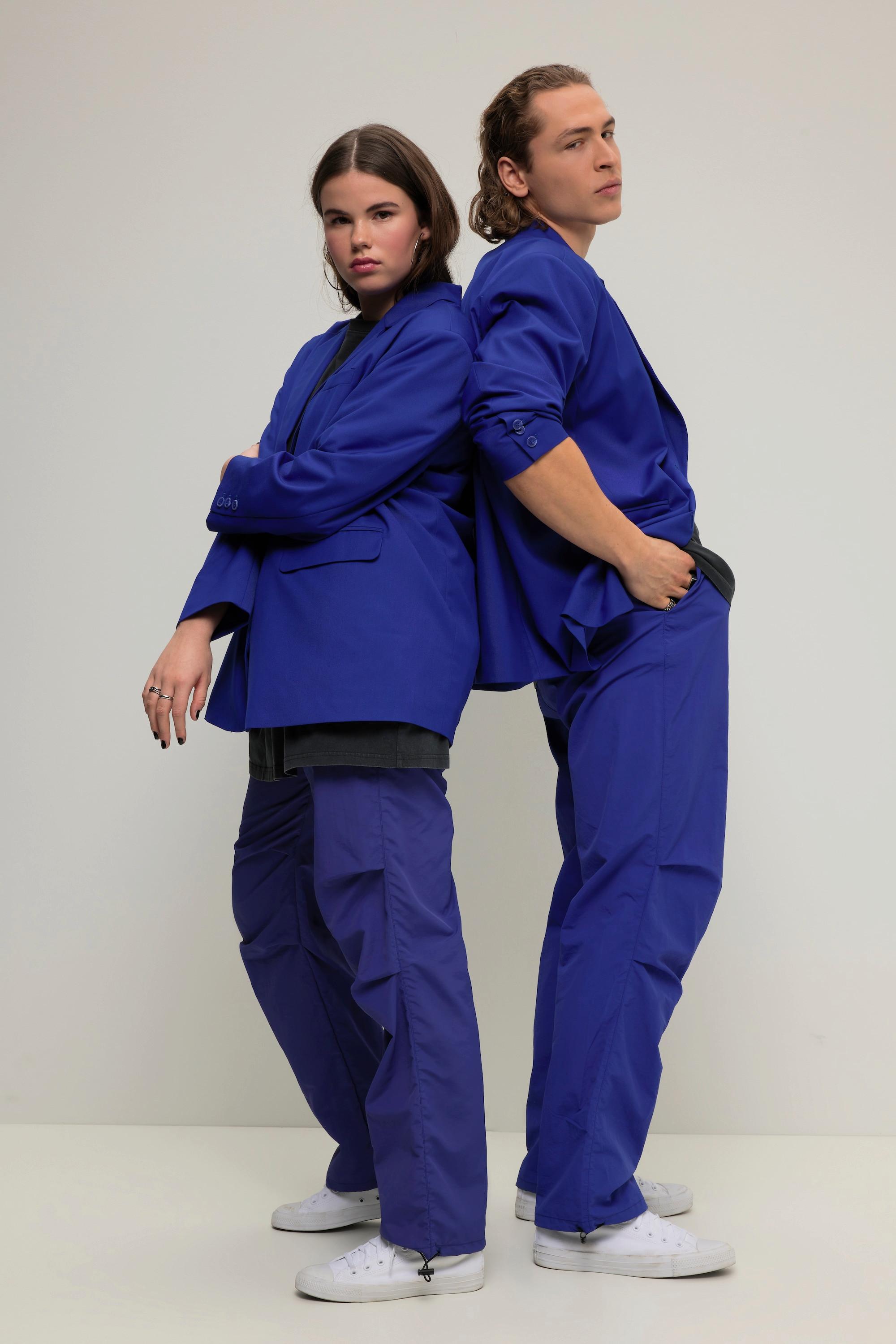 Studio Untold Blazer Oversized Manches Longues Unisexe avec Patte de Boutonnage au Dos  