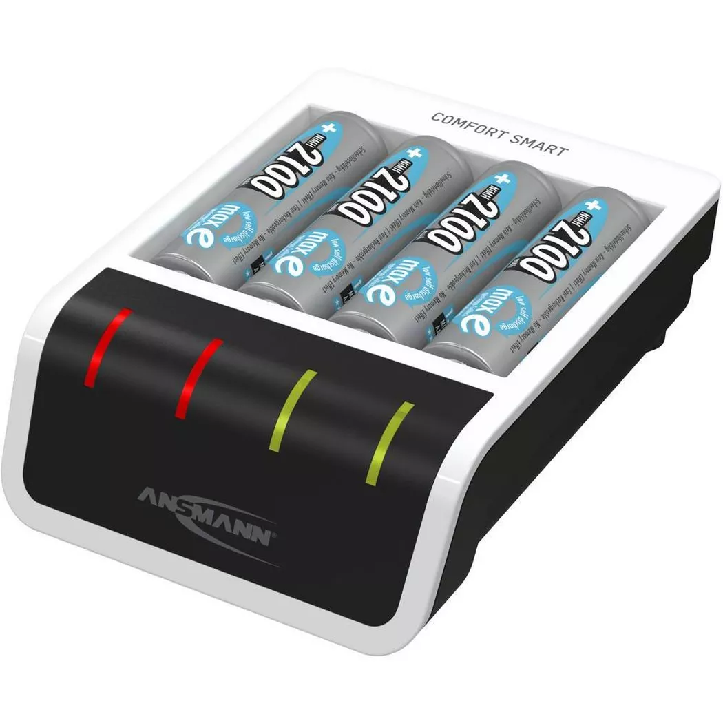 Ansmann 1001-0092-01 Comfort Smart with 4x AA2100 Battery Charger