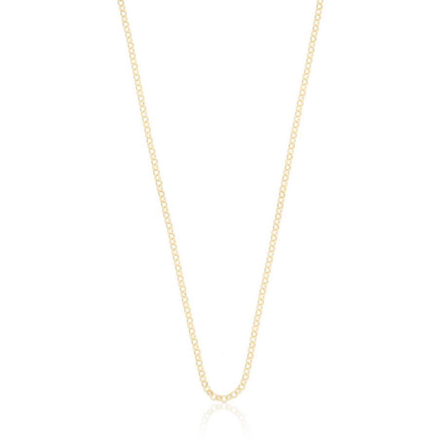 Collier jaseron or jaune 750, 2mm, 45cm