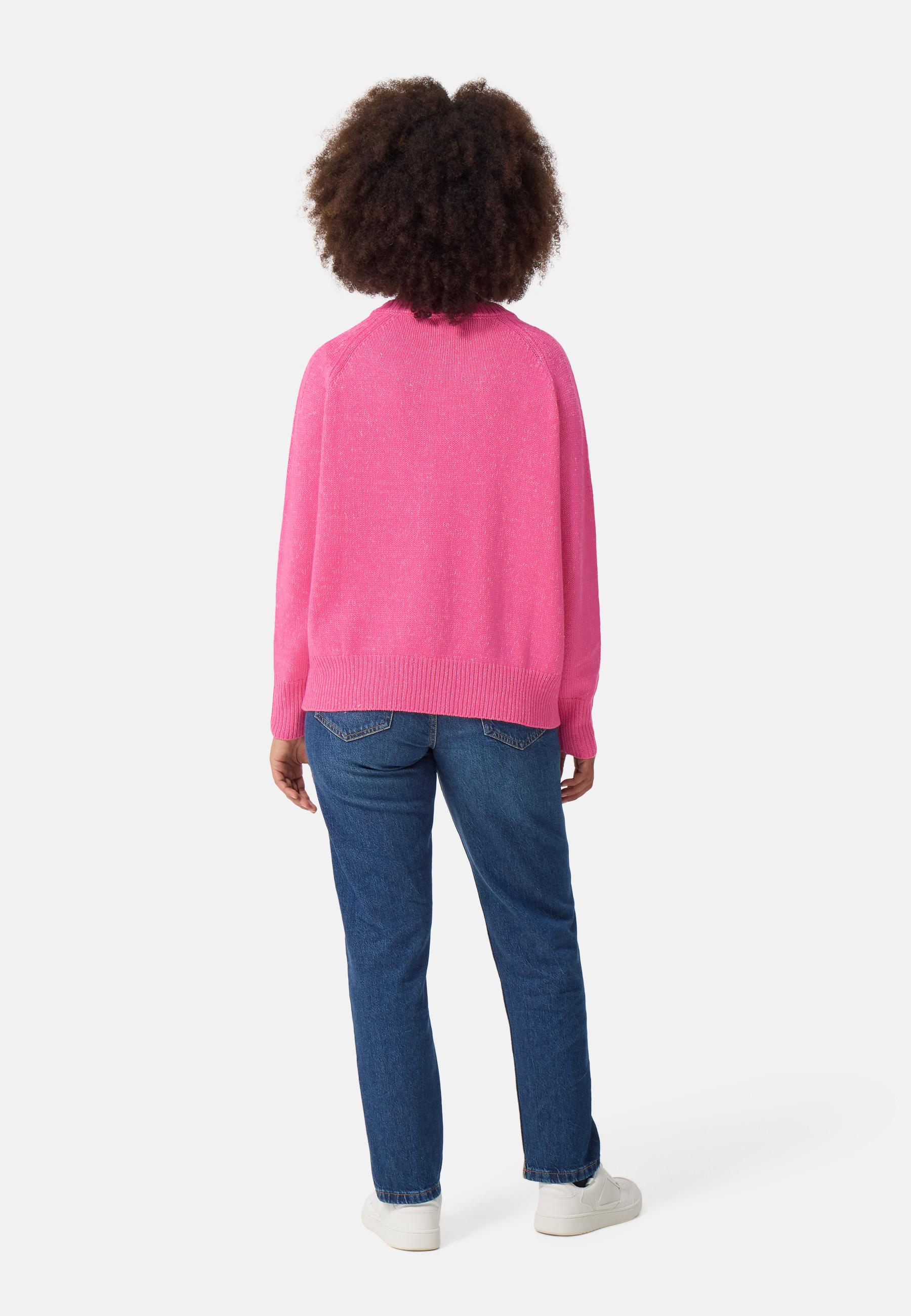 CASH-MERE.CH  Seide Kaschmir Oversize Style V-Ausschnitt Pullover 