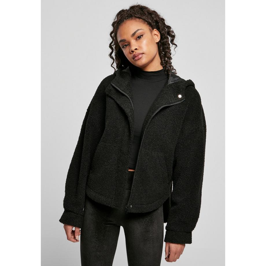 URBAN CLASSICS Damen Sherpa Fleece Jacke  