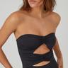 La Redoute Collections  Badeanzug in Bustier-Form mit Cut-outs vorne 