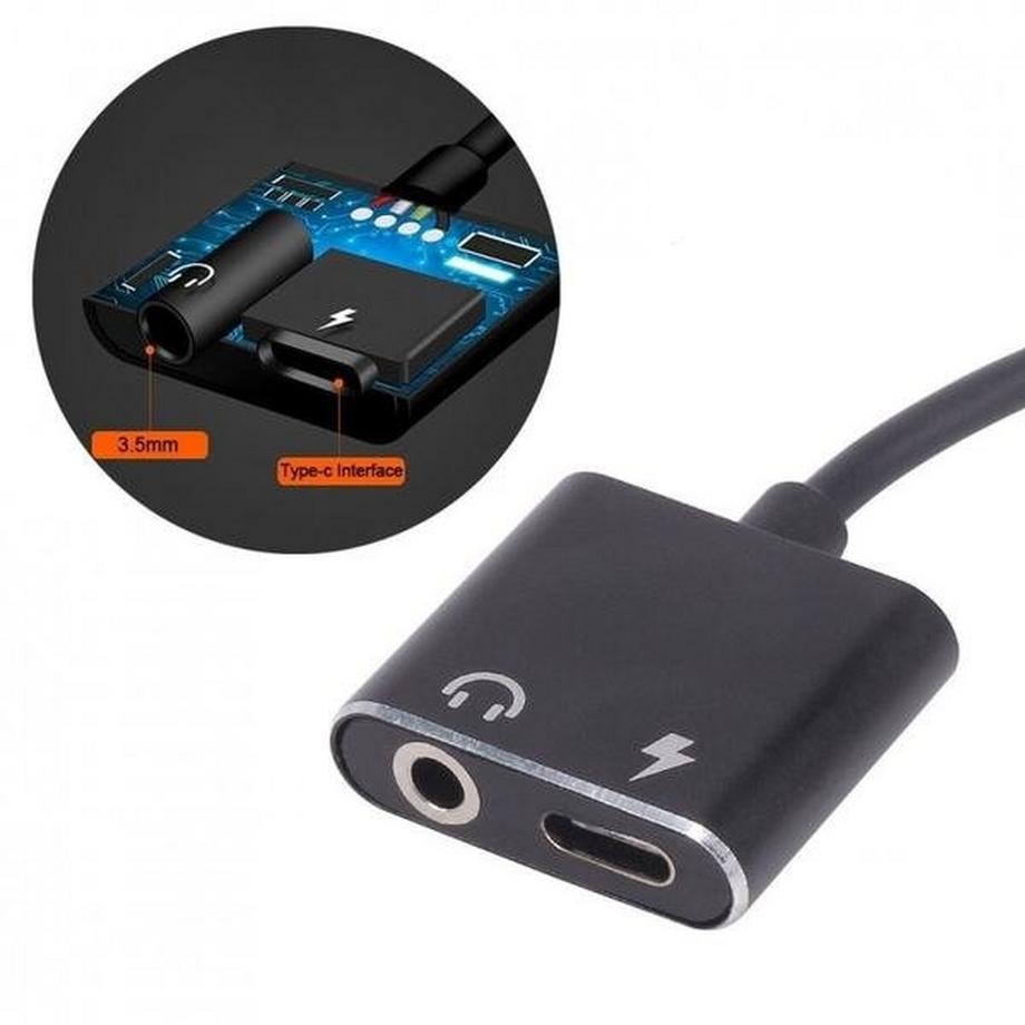 eStore  Adaptateur USB-C / Séparateur Port USB-C et AUX 