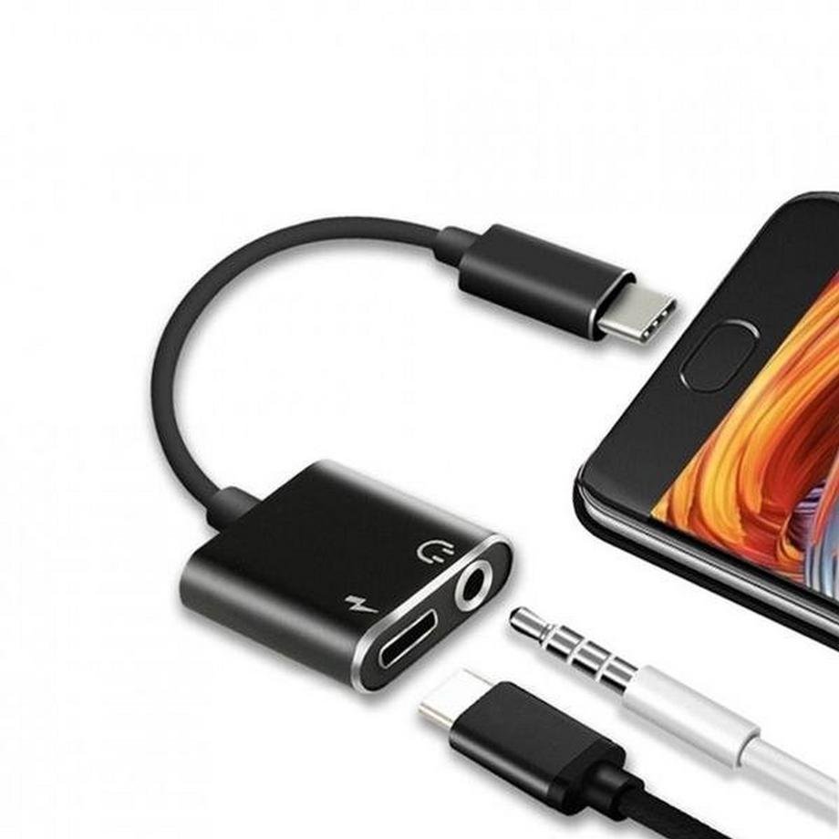 eStore  Adaptateur USB-C / Séparateur Port USB-C et AUX 
