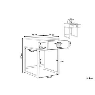 Beliani Beistelltisch aus MDF-Platte Modern LARGO  