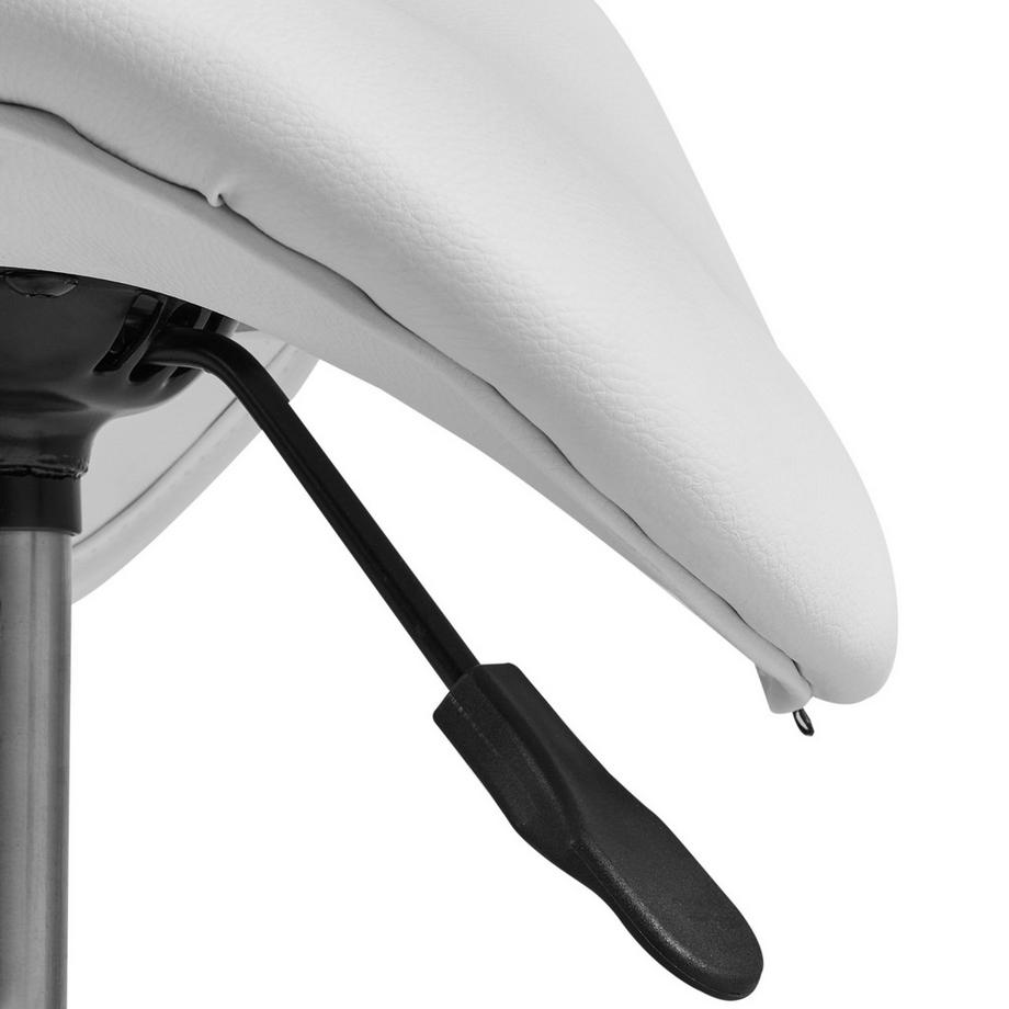 Beliani Tabouret de selle en Cuir PU  DUMONT  