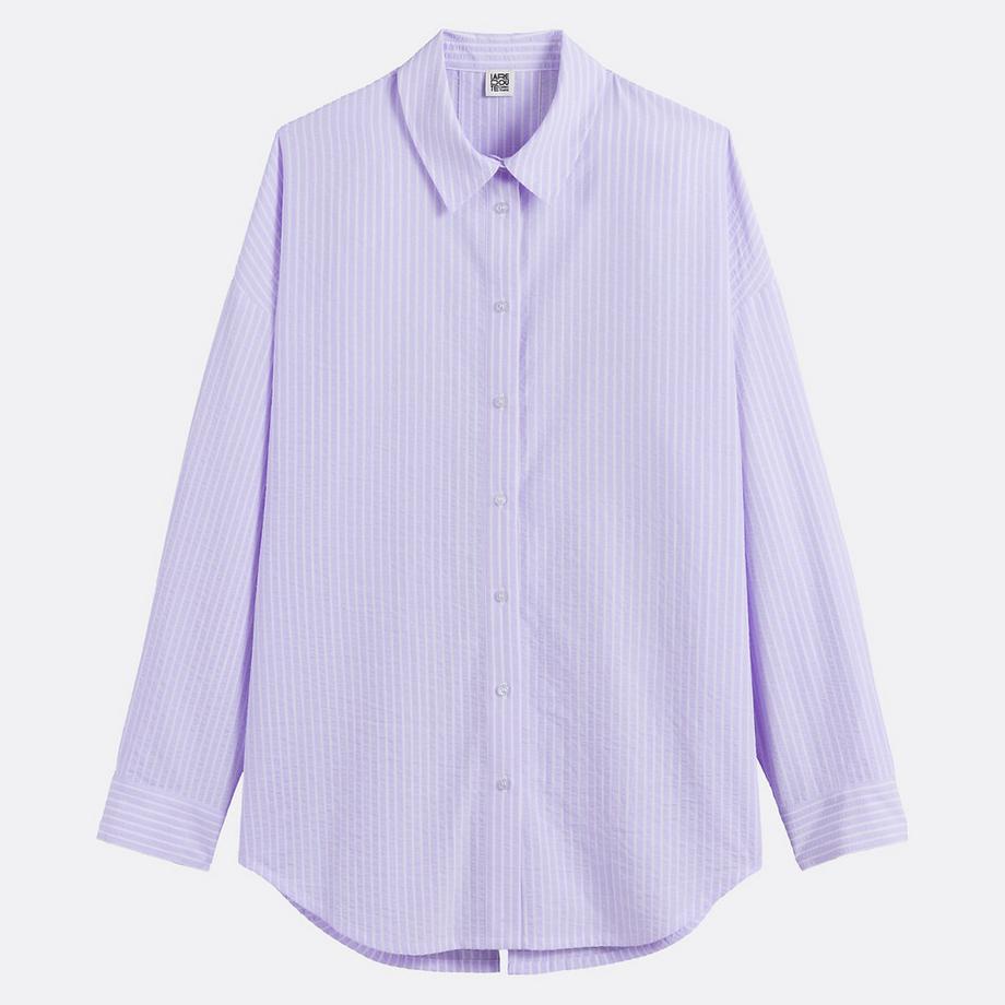 La Redoute Collections Gestreiftes Hemd mit Bindebändern  