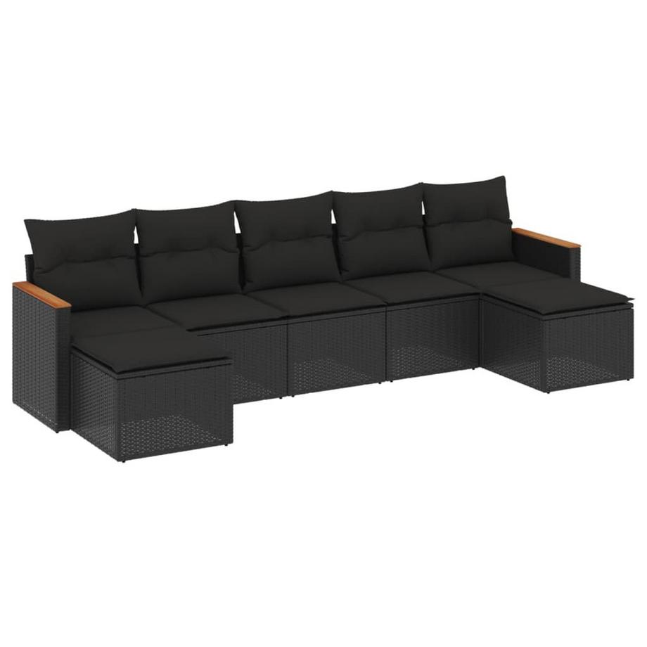 set divano da giardino Polirattan