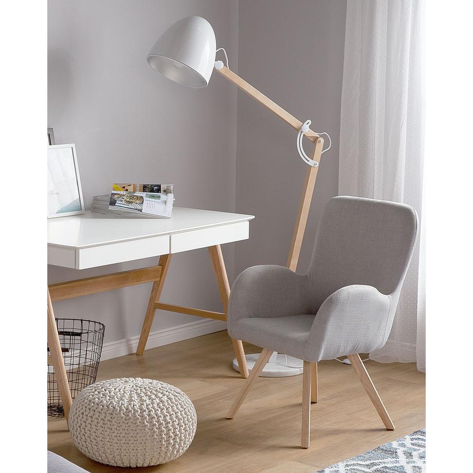 Beliani Sessel aus Stoff Skandinavisch BJARN  