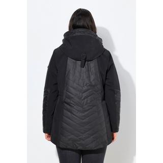 Ulla Popken HYPRAR Giacca Softshell Trapuntata Idrorepellente Linea A con Cappuccio  